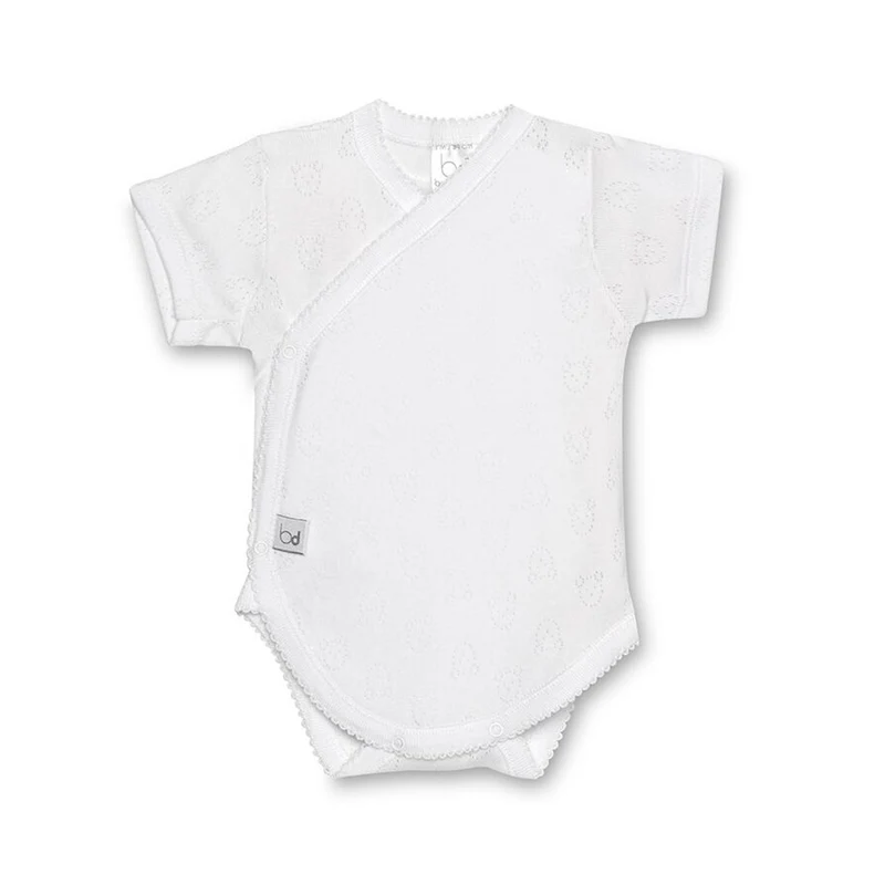 BODY NEONATO INCROCIATO MEZZA MANICA BIANCO MOD. ORSETTO