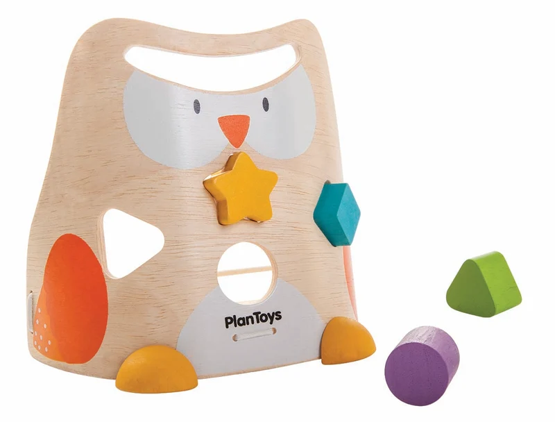 PLAN TOYS - GUFETTO CON FORME AD INCASTRO - OWL SORTER