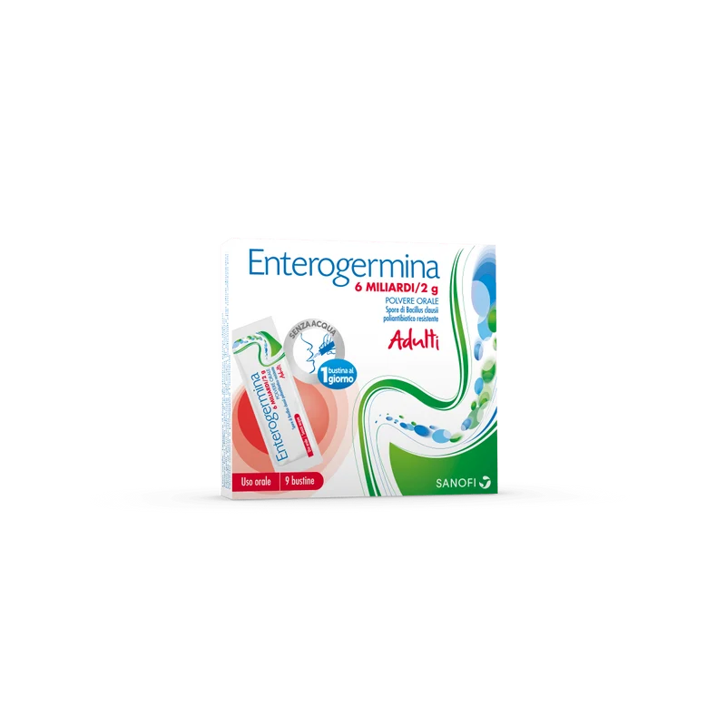 Enterogermina 6 miliardi/2 g polvere orale