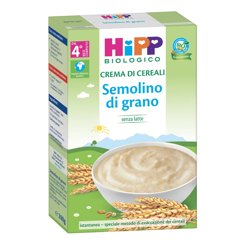 HiPP Crema di Semolino di Grano Bio 200 g