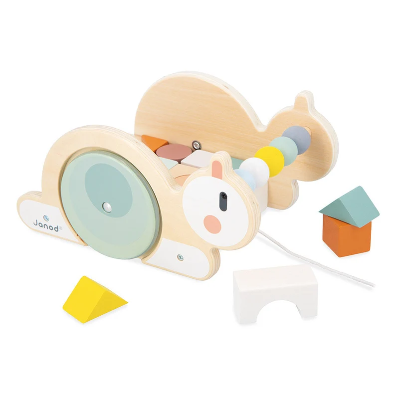Carrello trainabile con cubi Lumaca Sweet Cocoon Janod