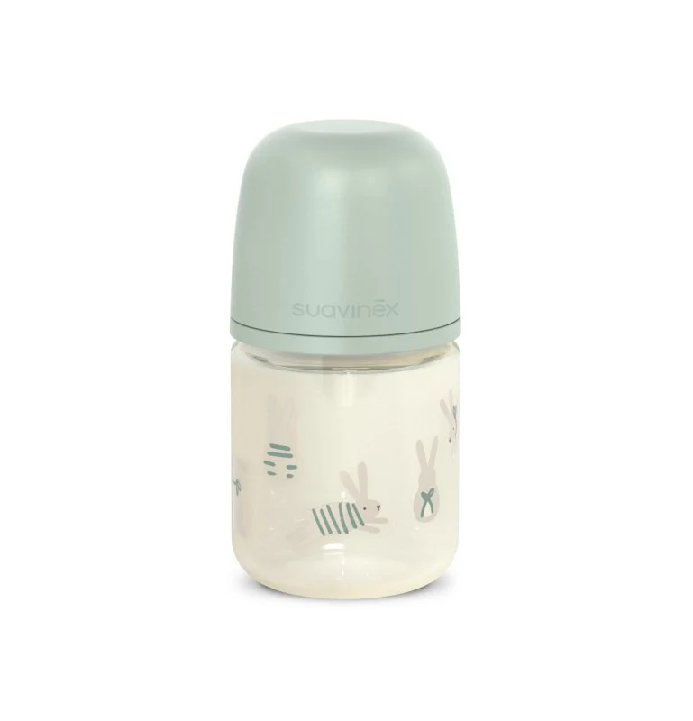 Biberon 120 ml in Vetro con Tettarella Flusso Lento Suavinex