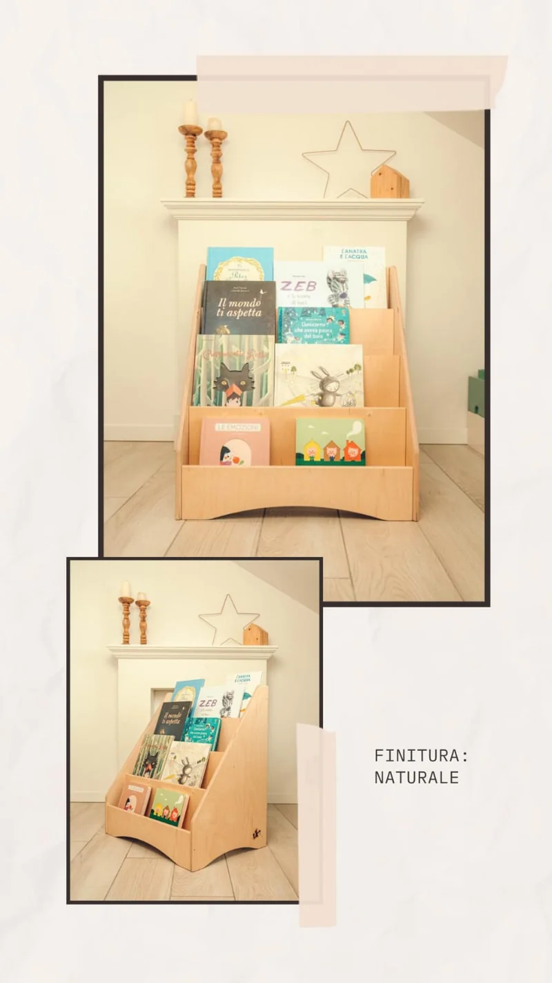Libreria montessoriani frontale Maxi Babydreams