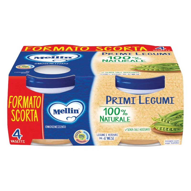 Mellin Omogeneizzato di Primi Legumi 320 g (4x80 g)