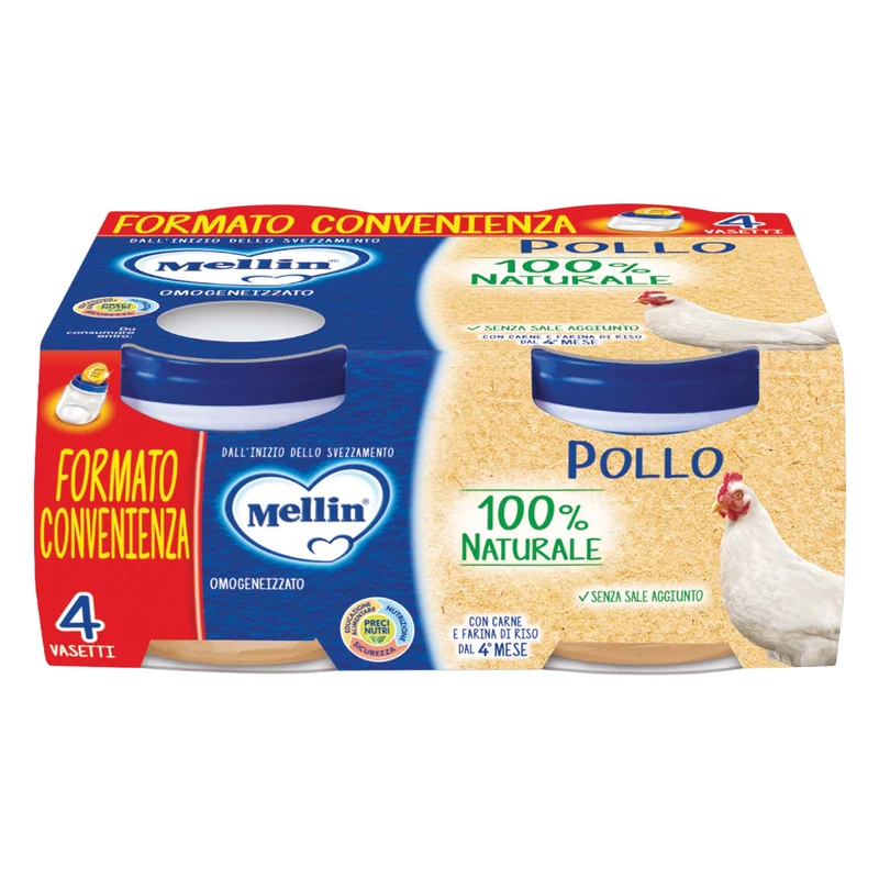 Mellin Omogeneizzato di Pollo 320 g (4x80 g)