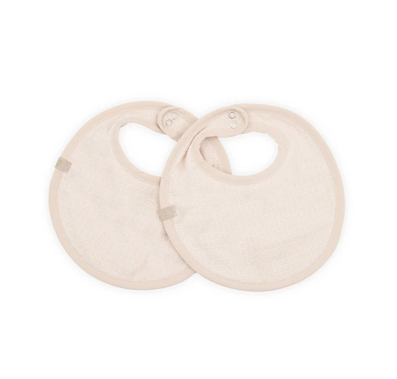 Set bavaglino Waffle 2 pezzi - WARM WHITE 345