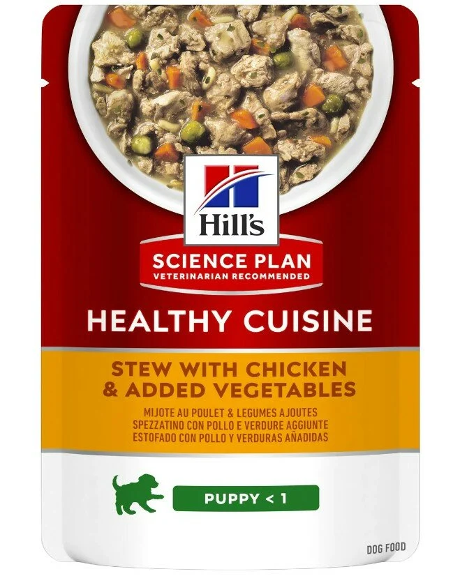 Hill's Science Plan Healthy Cuisine Puppy Medium & Large Breed Al Pollo Bustina 90gr