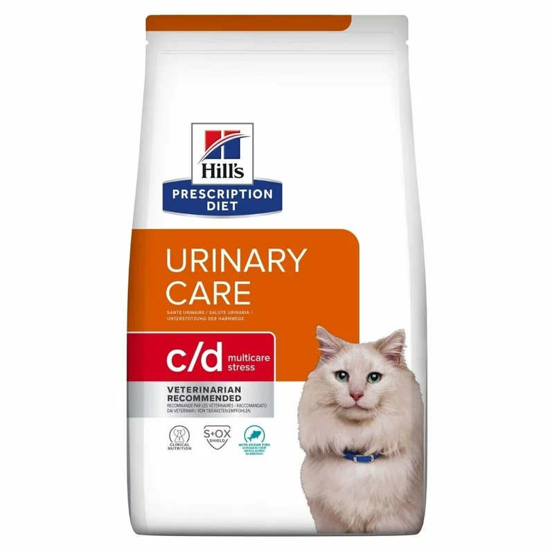 Hill's Prescription Diet c/d Multicare Urinary Care Cibo Secco Con Pesce Gatti Adulti Sacco 1,5kg