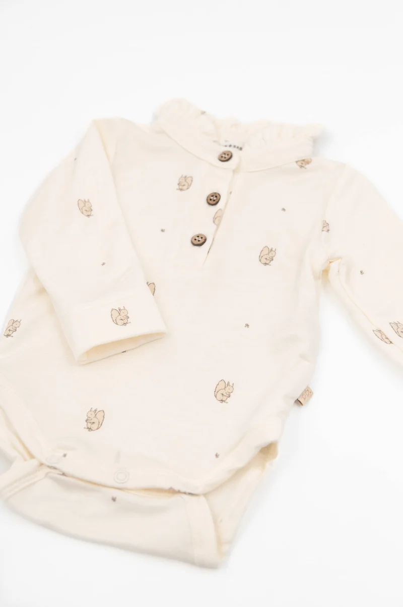 Body a polo con colletto volant Bamboom