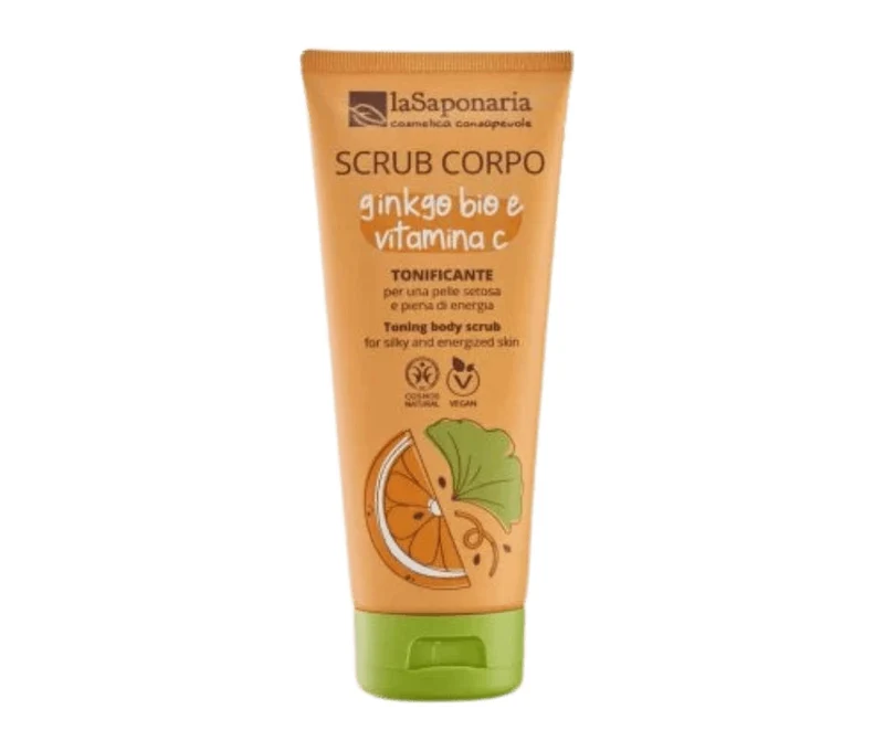 Scrub corpo tonificante – Ginkgo bio e Vitamina C