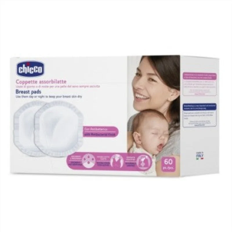 CHICCO DISCHETTI ASSORBILATTE ANTIBATTERICI 60PZ