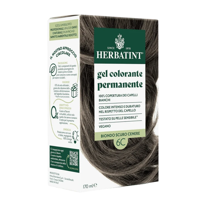 Gel Colorante Permanente 6C Biondo Scuro Cenere