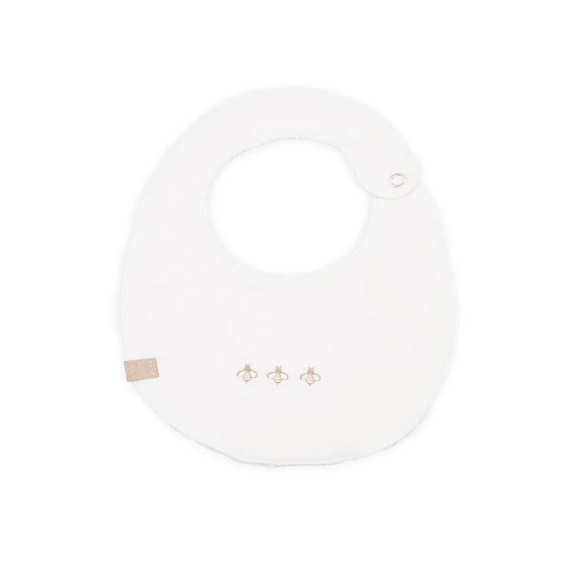 Bavaglino Bees con chiusura clip Bamboom