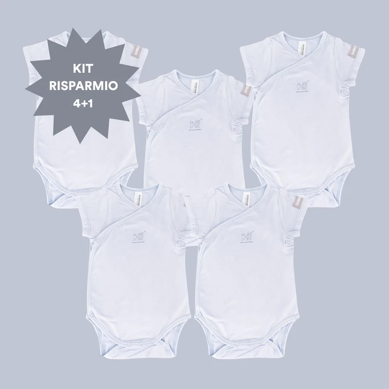 Multipack Body Maniche Corte bianco Bamboom