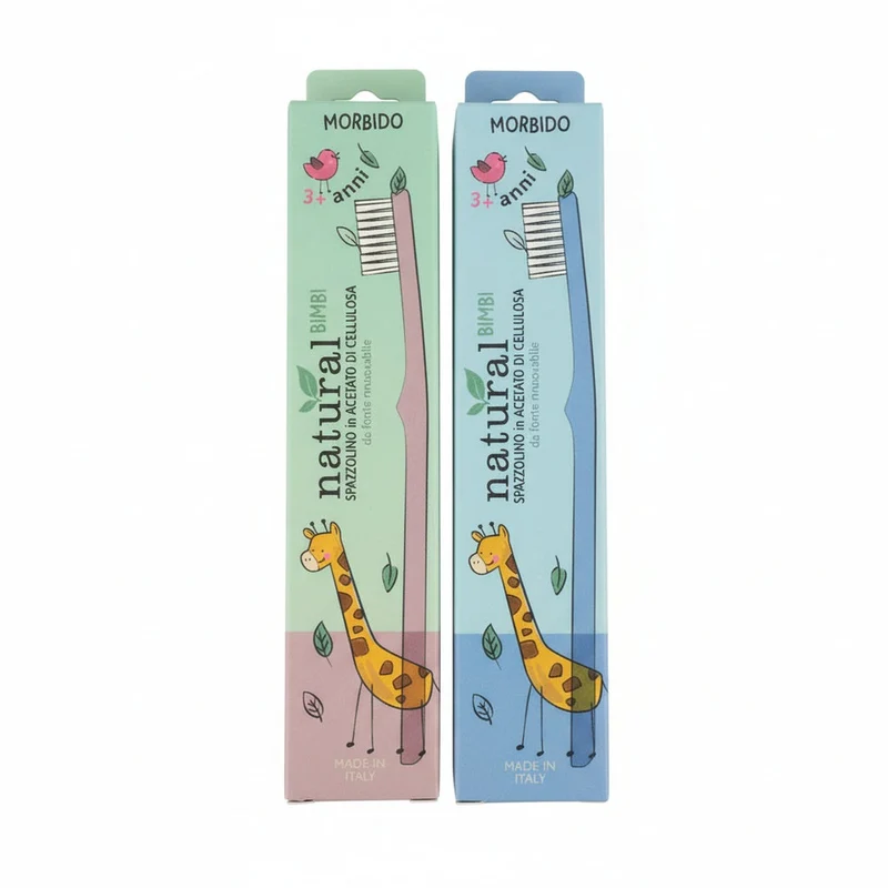 Spazzolini bimbi naturali in cellulosa 3anni
