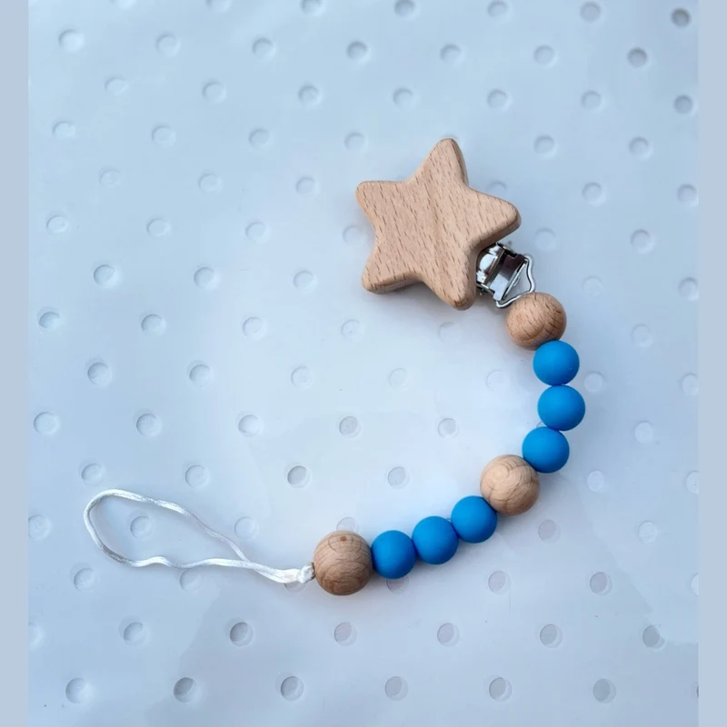 Clip Per Ciuccio Per Bambini Supporto in Perline di Silicone Per Neonati
