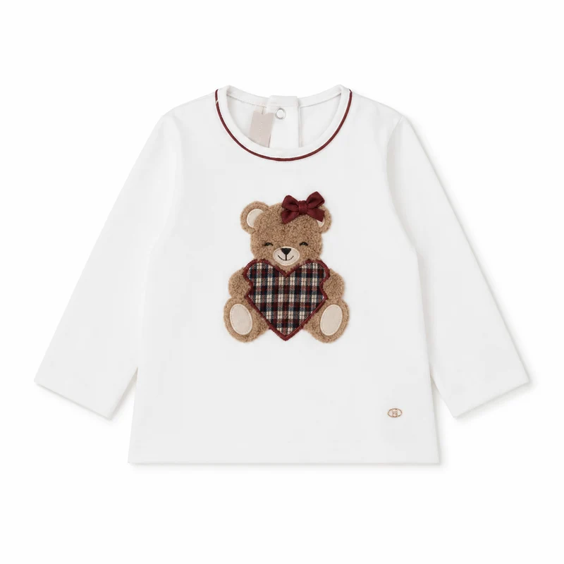 Maglia Neonata Con Ricamo Orsetta NF.102722