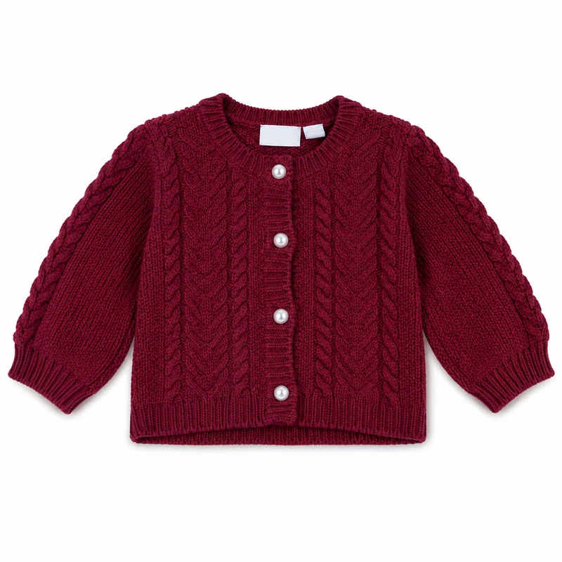 Cardigan Neonata A Trecce NF.102720