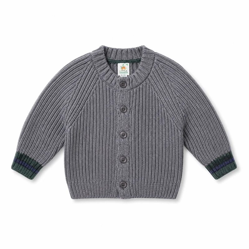 Cardigan Neonato In Maglia A Coste LU2511
