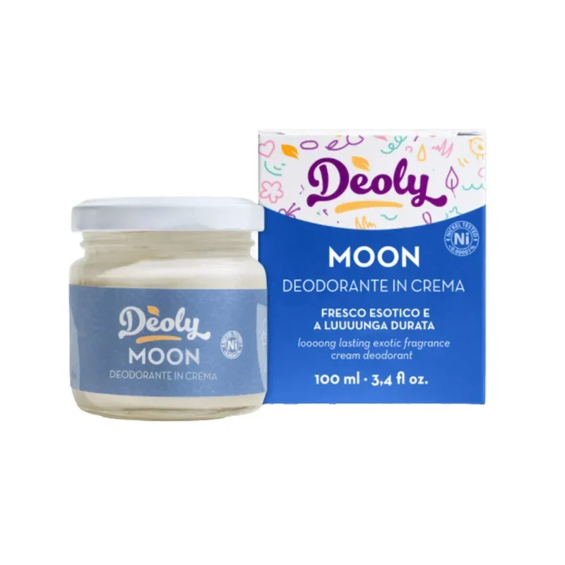 Deoly Deodorante in Crema Moon – Deodorante Naturale a Lunga Tenuta per Pelli Normali