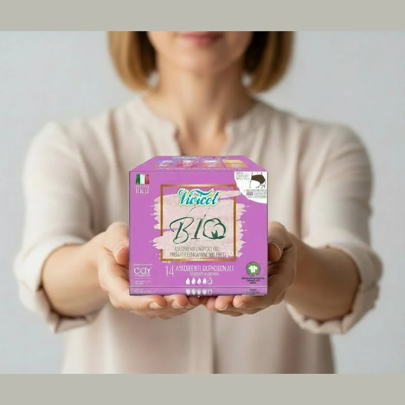 Assorbenti Ali Notte,giorno,salvaslip e tamponi interni in Cotone Bio Compostabili