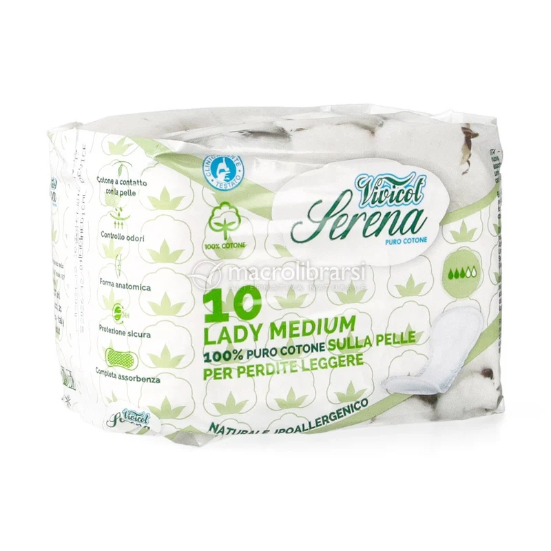 Serena Bio Cotone Leggera Incontinenza e Post Parto MEDIUM