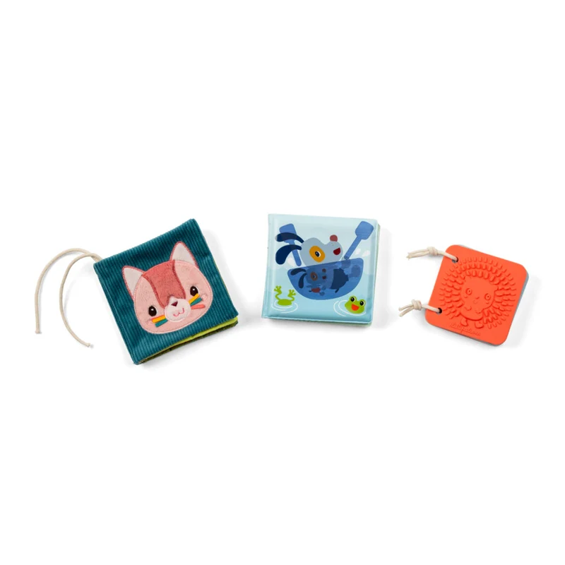 Set di 3 Libri Sensoriali Lilliputiens