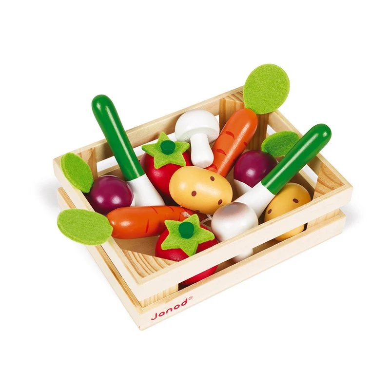 Cassetta di Verdure in Legno 12 pezzi Janod