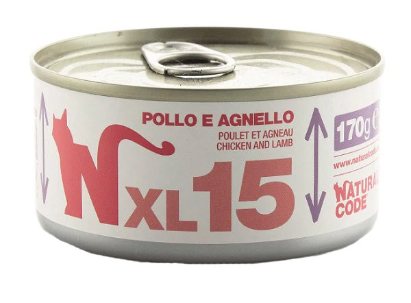 Natural Code Pollo e Agnello Umido Gatto Lattina 170 g