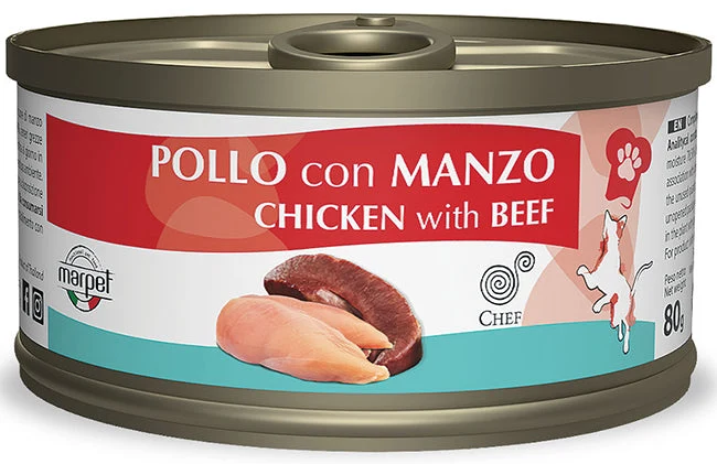 Chef Pollo con Manzo 80 g