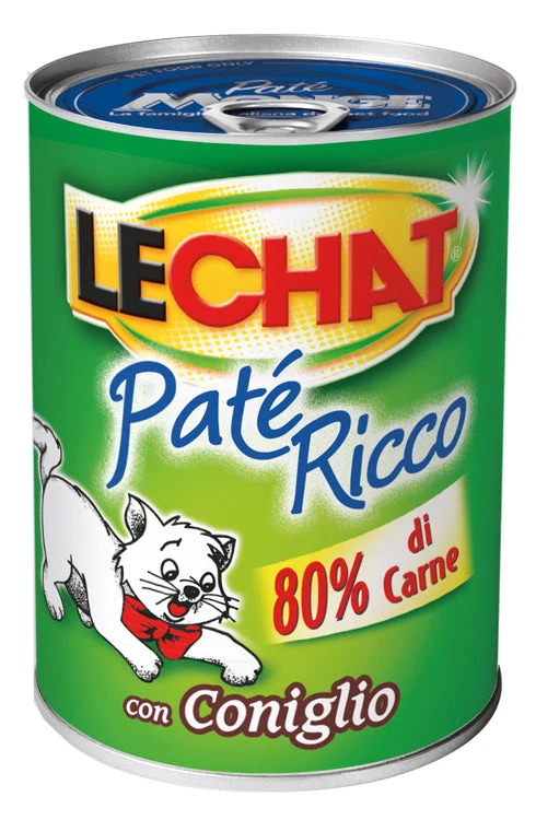Lechat Pate' Gatto Coniglio 400 g