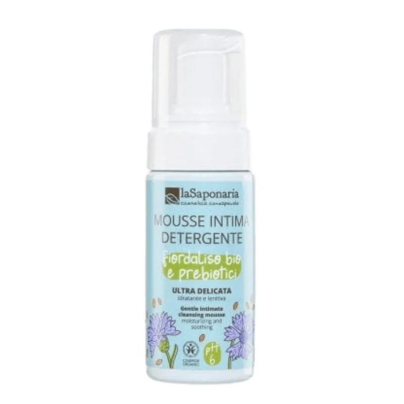 Mousse Intima Fiordaliso Bio – Detergente Delicato per Igiene Intima