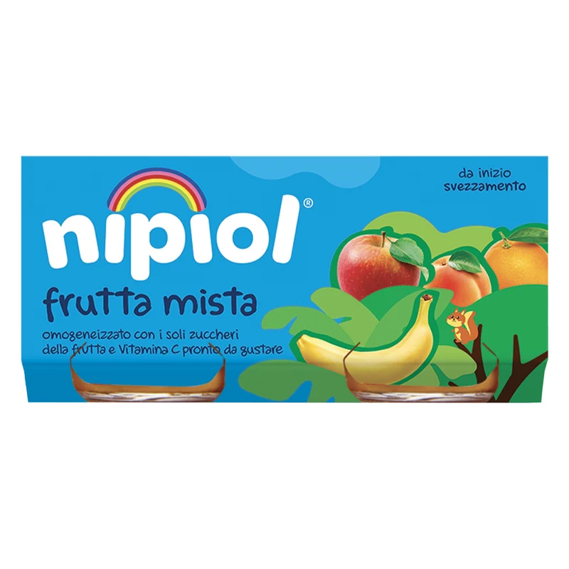 Nipiol Omogeneizzato di Frutta Mista 160 g (2x80 g)