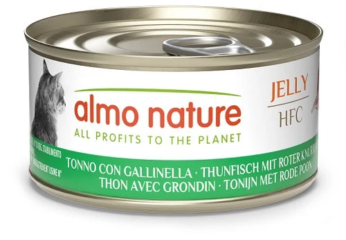 Almo Nature Hfc Gatto Jelly Tonno con Gallinella 70 g
