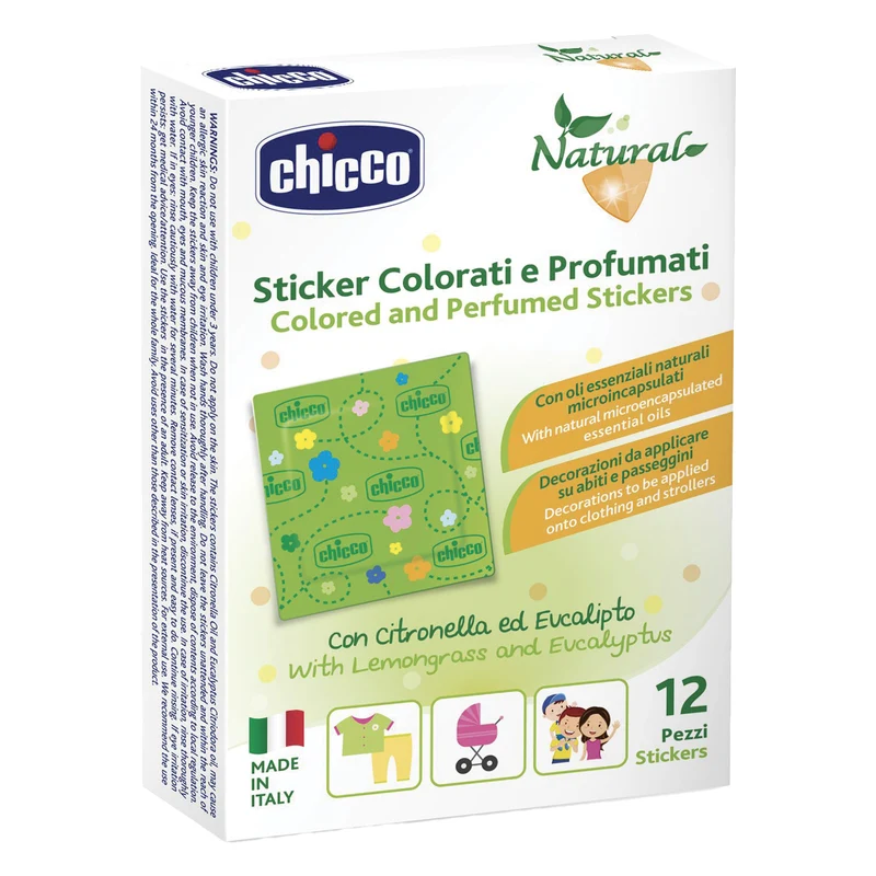 Chicco Cerotti Antizanzare colorati e profumati 12 pezzi