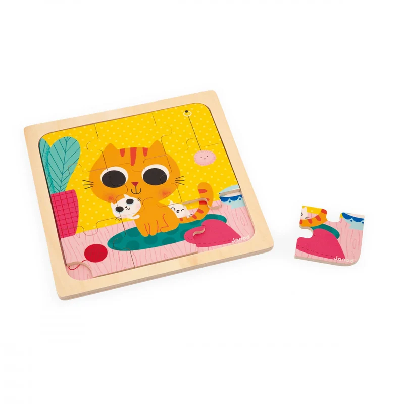 Puzzle in legno gatto peanut Janod