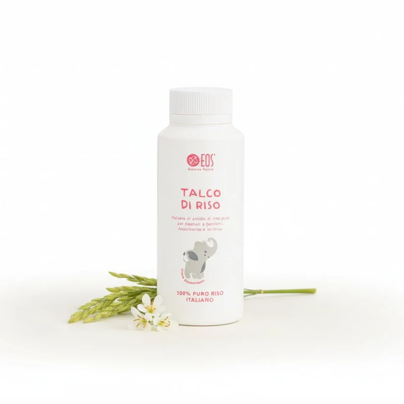 Talco di Riso Puro | Lenitivo Naturale per Neonati e Bambini