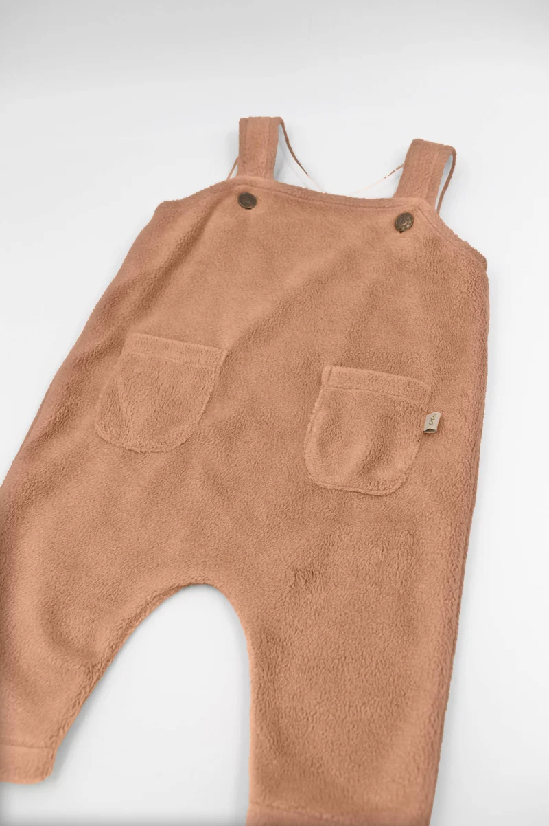 Tutina Salopette Teddy Tan Camel Bamboom