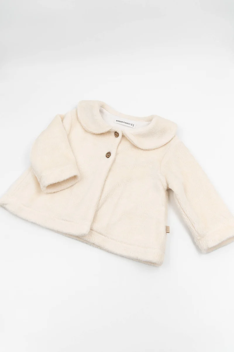 Cappotto Bimba Teddy Warm White Bamboom