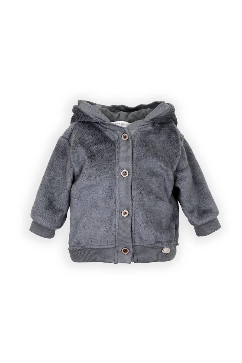 Giacca bomber Teddy con cappuccio Midnight blu Bamboom
