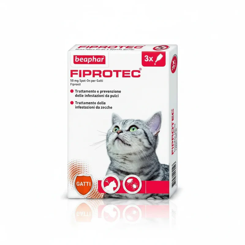 Beaphar Fiprotec 50mg per Gatti 3x0,5ml