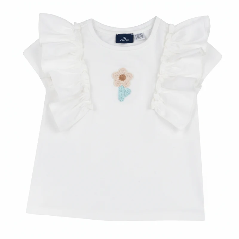 Maglia Bambina Con Volant