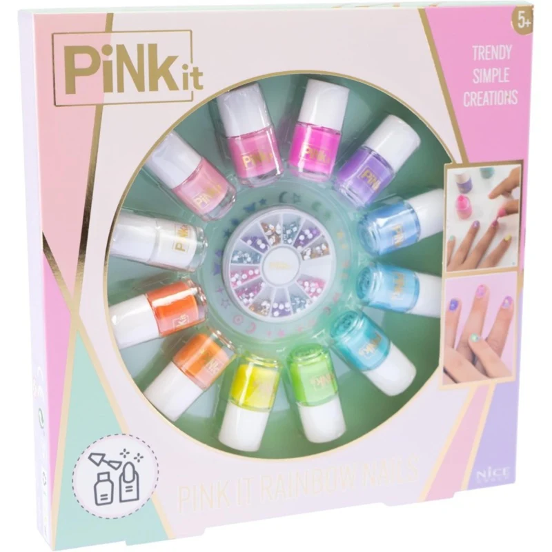 PINK IT RAINBOW NAILS 40060