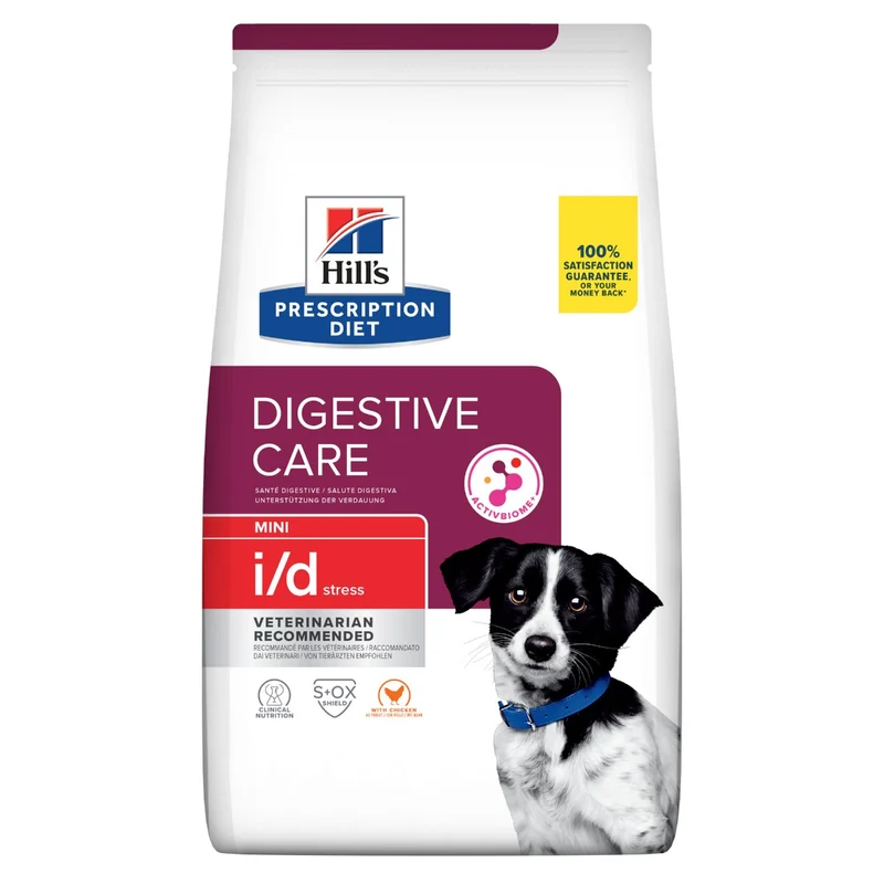Hill's Prescription Diet I/D Digestive Care Stress Crocchette Per Cani Con Pollo Taglia Mini Sacco 1kg