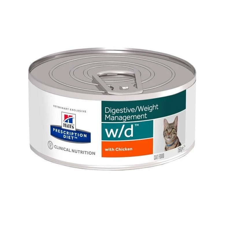 Hill's Prescription Diet W/D Diabetic Gatto Minced Lattina 156g