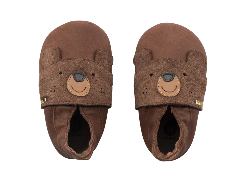 Bobux soft sole papa bear toffee