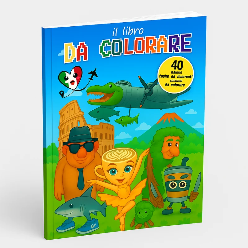 Libro da Colorare Italian Brainrots
