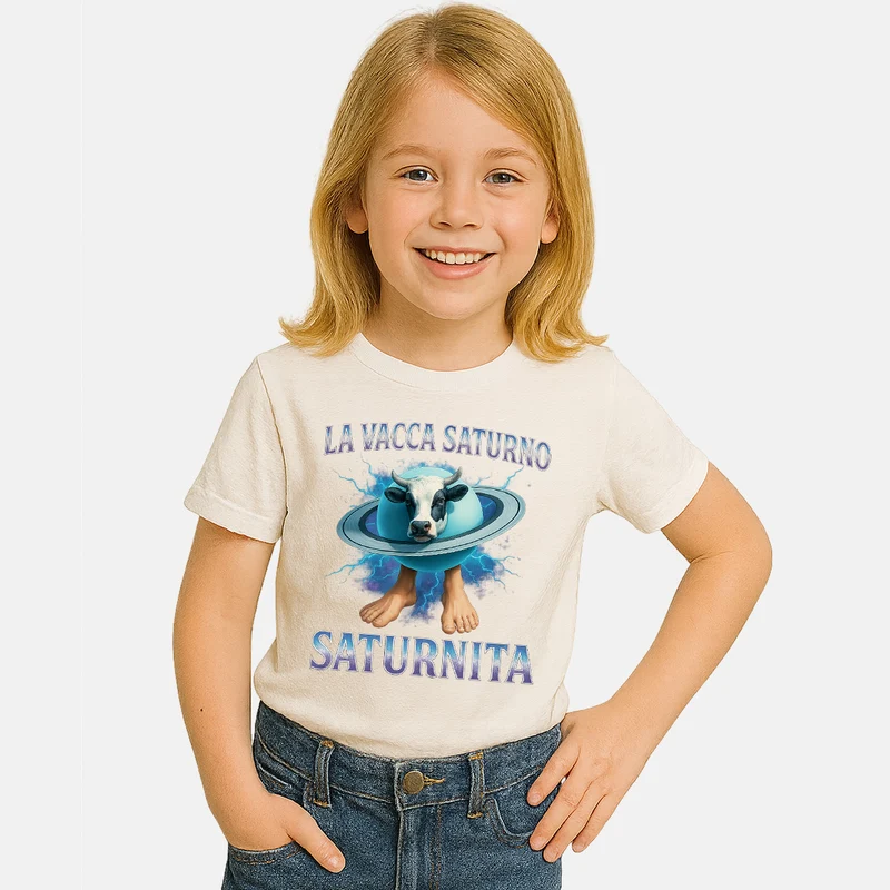 Maglia Meme BRAINROT Vacca Saturno Saturnita