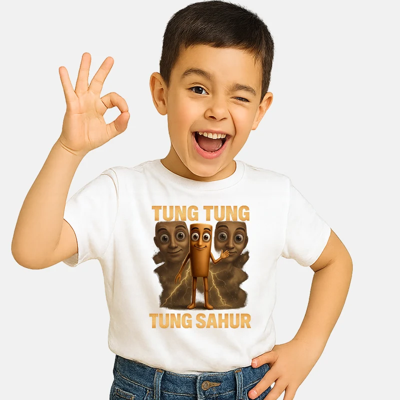 Maglia Meme BRAINROT Tung Tung Sahur
