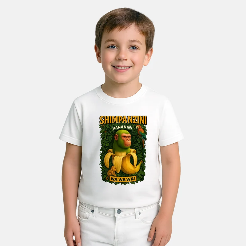 Maglia Meme BRAINROT Shimpanzini Bananini